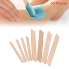 50100 шт.лот одноразовые деревянные восковые шпатели, палочки для удаления волос, аппликаторы, профессиональный инструмент для спа-салона лица, язык, Депрессор