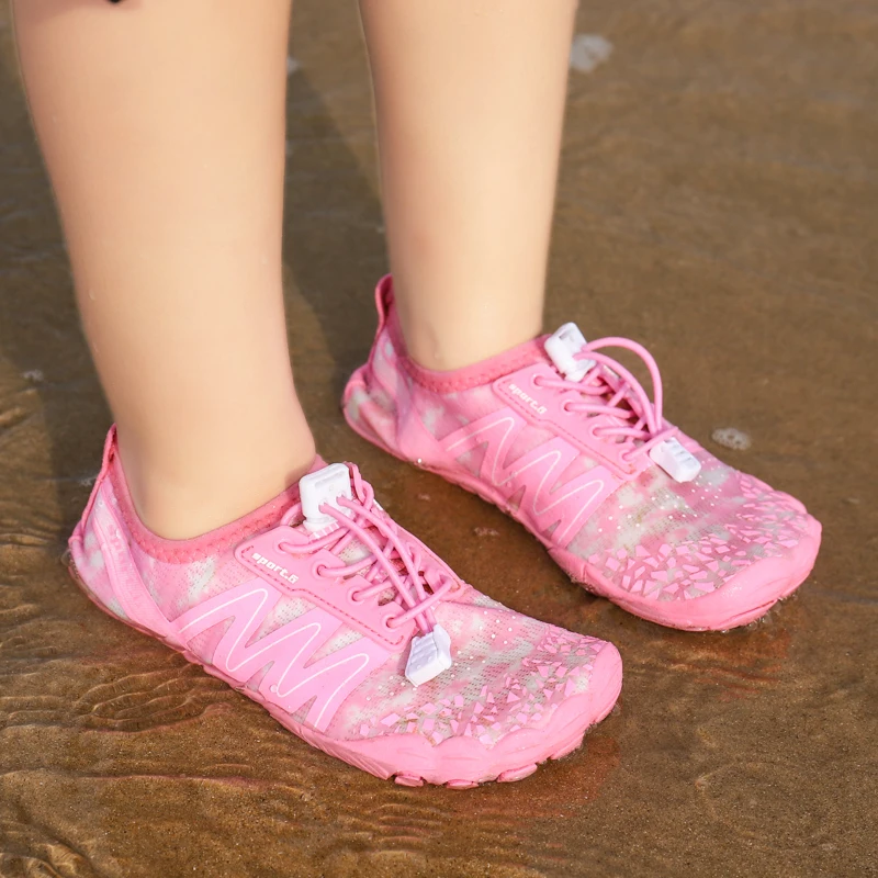 Girls Boys Sport Aqua shoes Beach Kids Summer Children Breathable Clogs Barefoot Indoor Gym Shoes Black Mesh Sneakers 3 5 6 7 8