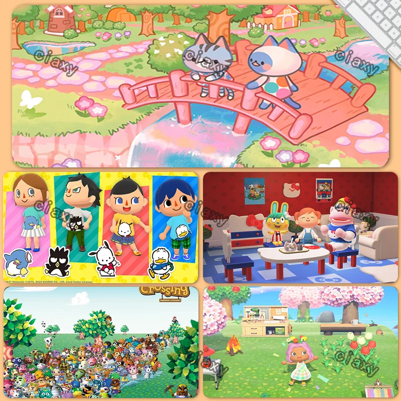 

Cartoon PC Gamer Cabinet Animal Crossing Gaming Mouse Pad Cute Mause Pad Anime Stationery Surface for Computer Mouse Mats Xxl