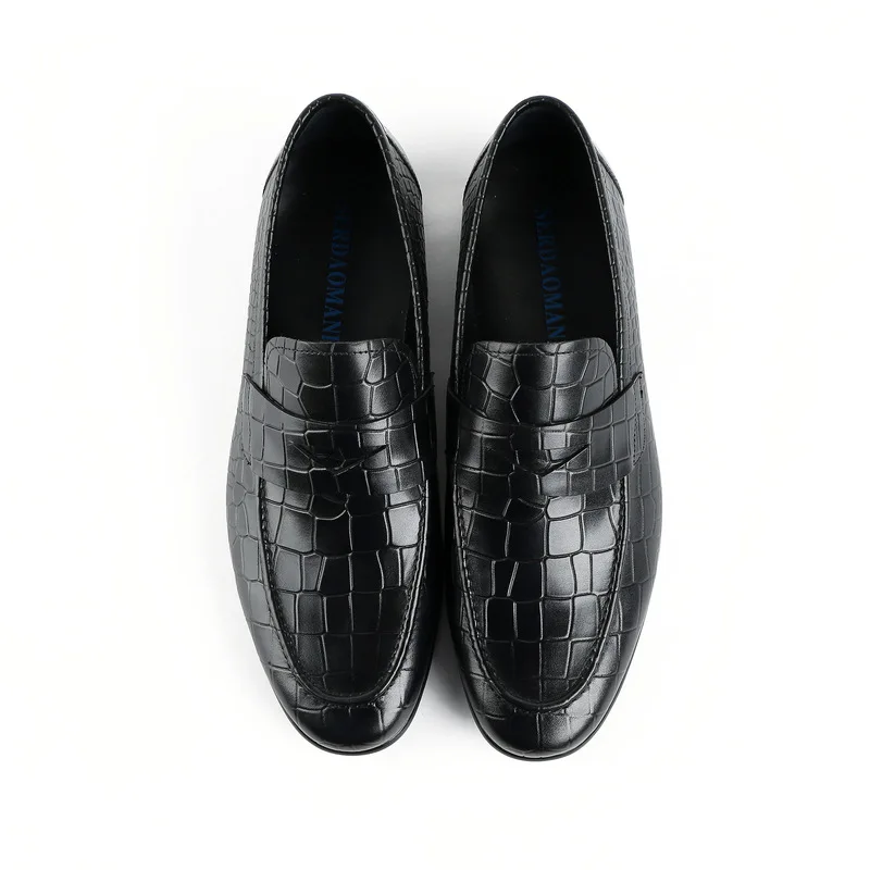

Crocodile Pattern Oxford Shoes Fashion Mens Formal Dress Shoes Man Comfortable Office Wedding Party Genuine Leather Shoes Men