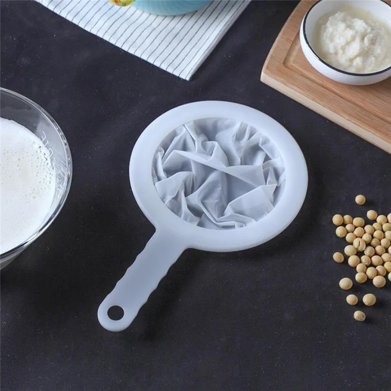 Home Kitchen Tool Lightweight Soy Milk Filter High Density Handheld Juice Mesh Sieve Colander Net | Дом и сад