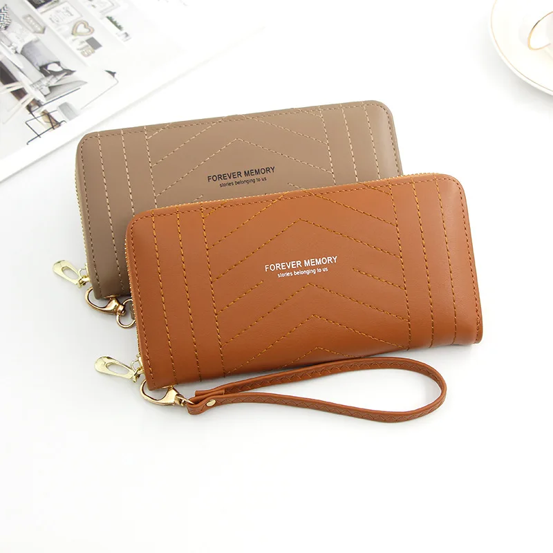 Новая Корейская версия женский кошелек Женская сумочка длинная молния Большая