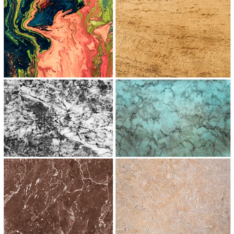 

ZHISUXI Vinyl Photography Backdrops Props Colorful Marble Pattern Texture Photo Studio Background 20829DL-03