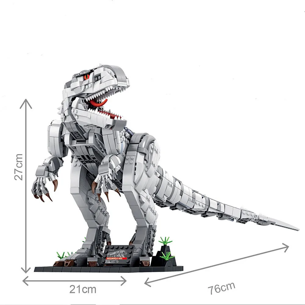 

Jurassic Dinosaur Set Building Block DIY Tyrannosaurus Toy Jurassic Park Dinosaur Assembles Figure Bricks Kids Toy Birthday Gift