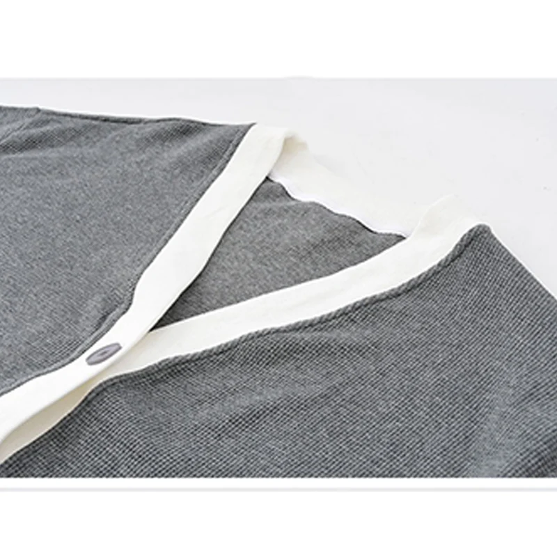 Женский трикотажный кардиган с V-образным вырезом и длинным рукавом |