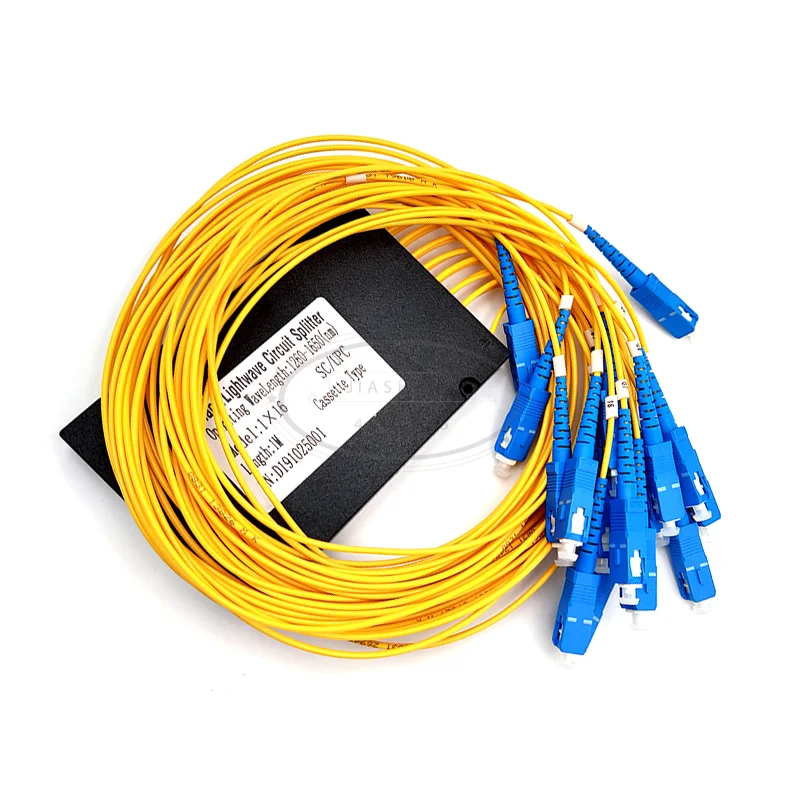 SC UPC 1x16 ПЛК волоконно-оптический Cble разделитель коробка тип кассета кабель