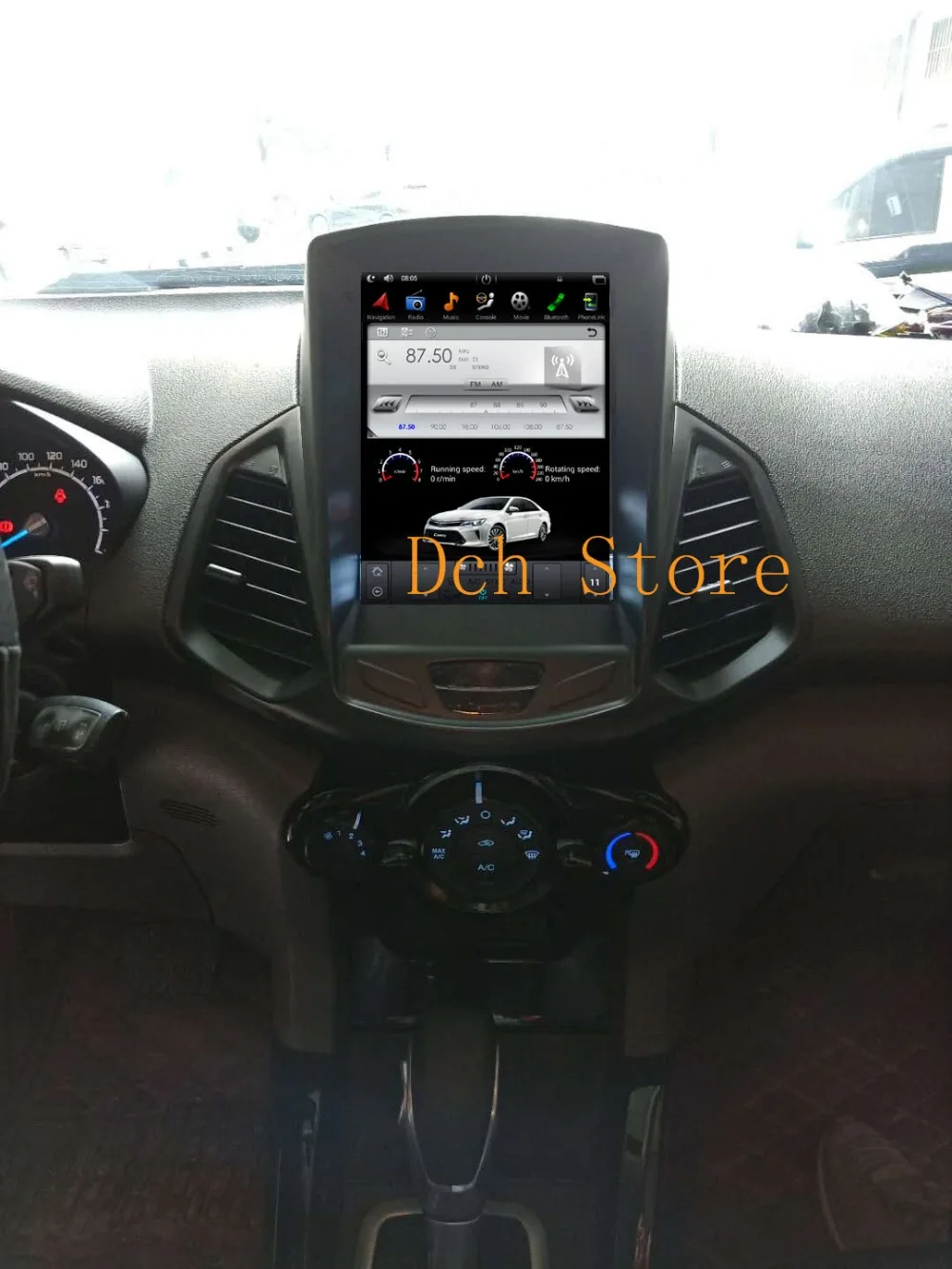 Автомобильный DVD плеер с экраном 10 4 дюйма Android 9 0 вертикальный Тесла GPS навигация