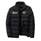 Мужская модная трендовая одежда Vespa с логотипом на молнии, 2021 хлопок, зимняя теплая стильная классическая мужская куртка для снежного дня