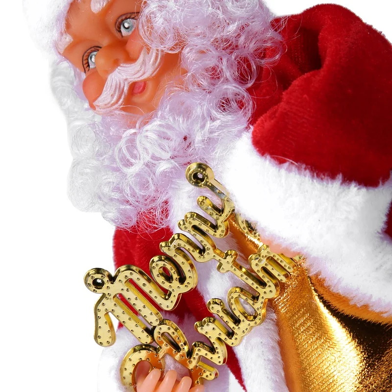 Креативная Рождественская электрическая карточка с надписью Санта-Клаус Поющая