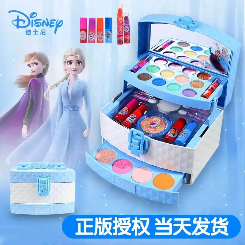 

Disney, девушки, замороженная Новая принцесса, набор косметики, принцесса, реальная красота, модная детская игрушка, подарок на день рождения