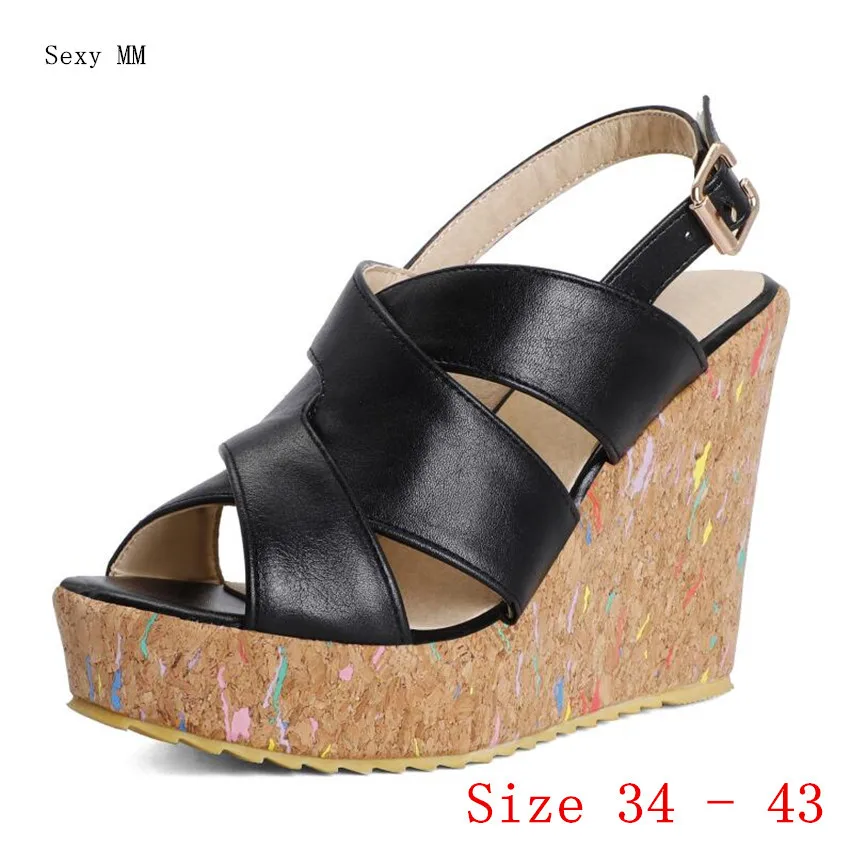 

Женские Платформа, Высокий каблук Сандалии на танкетке лето обувь из флиса кораллового цвета, тапочки; Женские туфли на высоком каблуке; Сан...