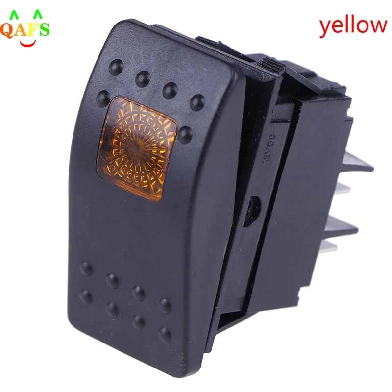 

12v/35A Car Boat Marine Rocker Switch Button LED Light Lamp 4pin Switch Waterproof Bar Rocker Toggle Switch