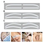 6 пар одноразовых бровей Тату формирующий вспомогательный стикер шаблоны трафарет для бровей Полупостоянный инструмент для макияжа