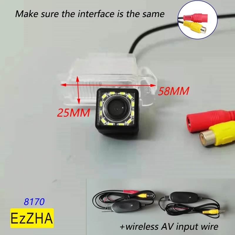 

8 LED light Dynamic HD CCD Car Reverse Rear View Camera For Ford Mondeo Kuga Focus Fiesta Escape S MAX S-MAX Car Parking Monitor
