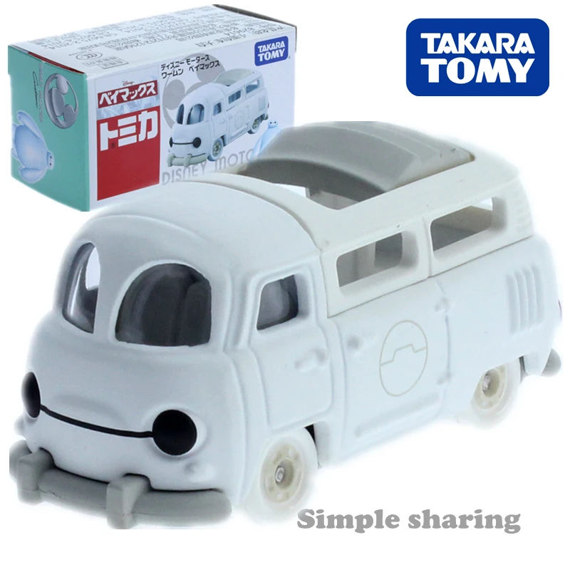 Takara Tomy Disney Motor Baymax Marvel Comics Car Hot Pop детские игрушки Моторные Машины литые под