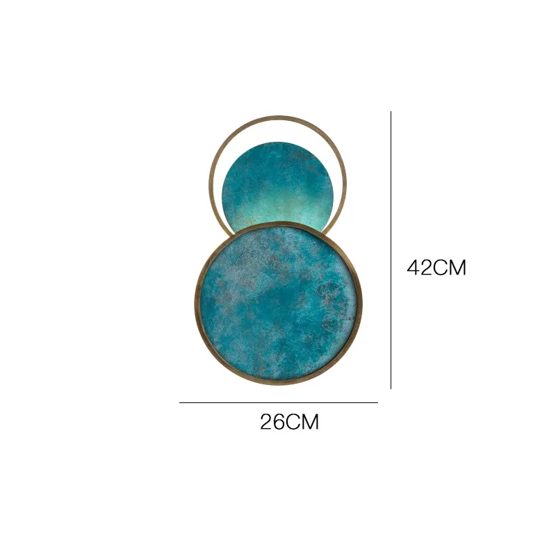 Настенный светильник в стиле постмодерн роскошная синяя стеклянная лампа для