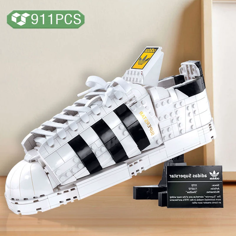 

Technical Diy Famous Brand Series Building Blocks Classic Sports Running Shoes Model Brick Assembly Toys Gifts for Children Boys