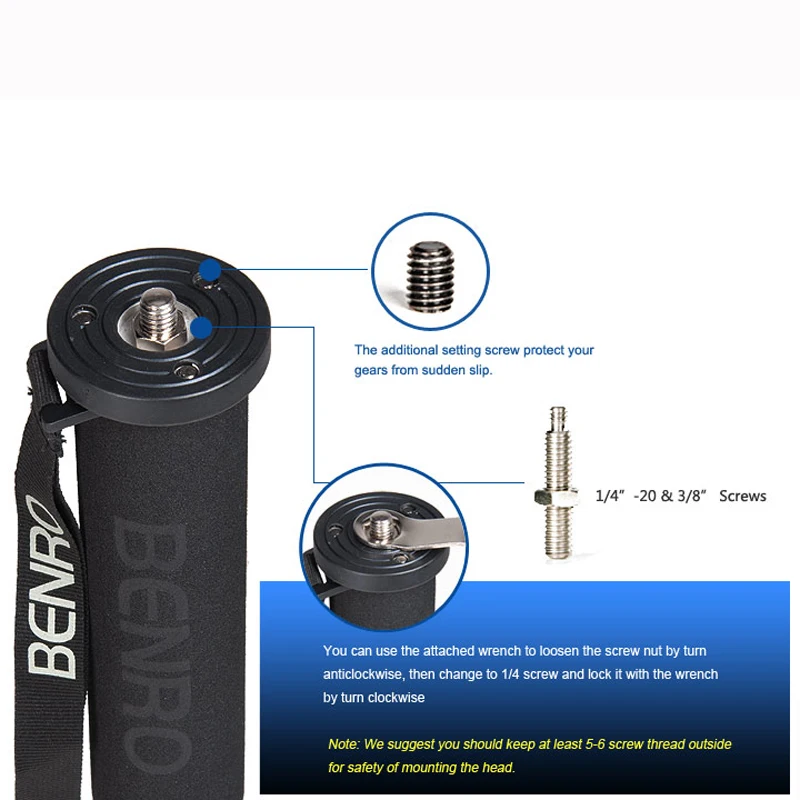 Benro A49TDS4 Sport & Bird Watching Series Monopod Kit / Tripod Suit For Video DSLR Camera Recorder Support Frame Wholesale |