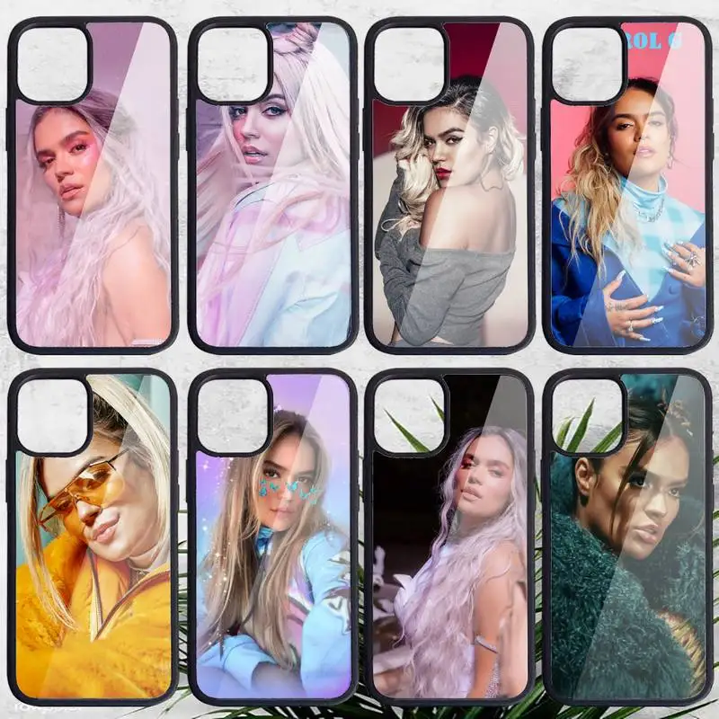 

KAROL G singer Phone Case PC for iPhone 11 12 pro XS MAX 8 7 6 6S Plus X 5S SE 2020 XR Luxury brand shell funda