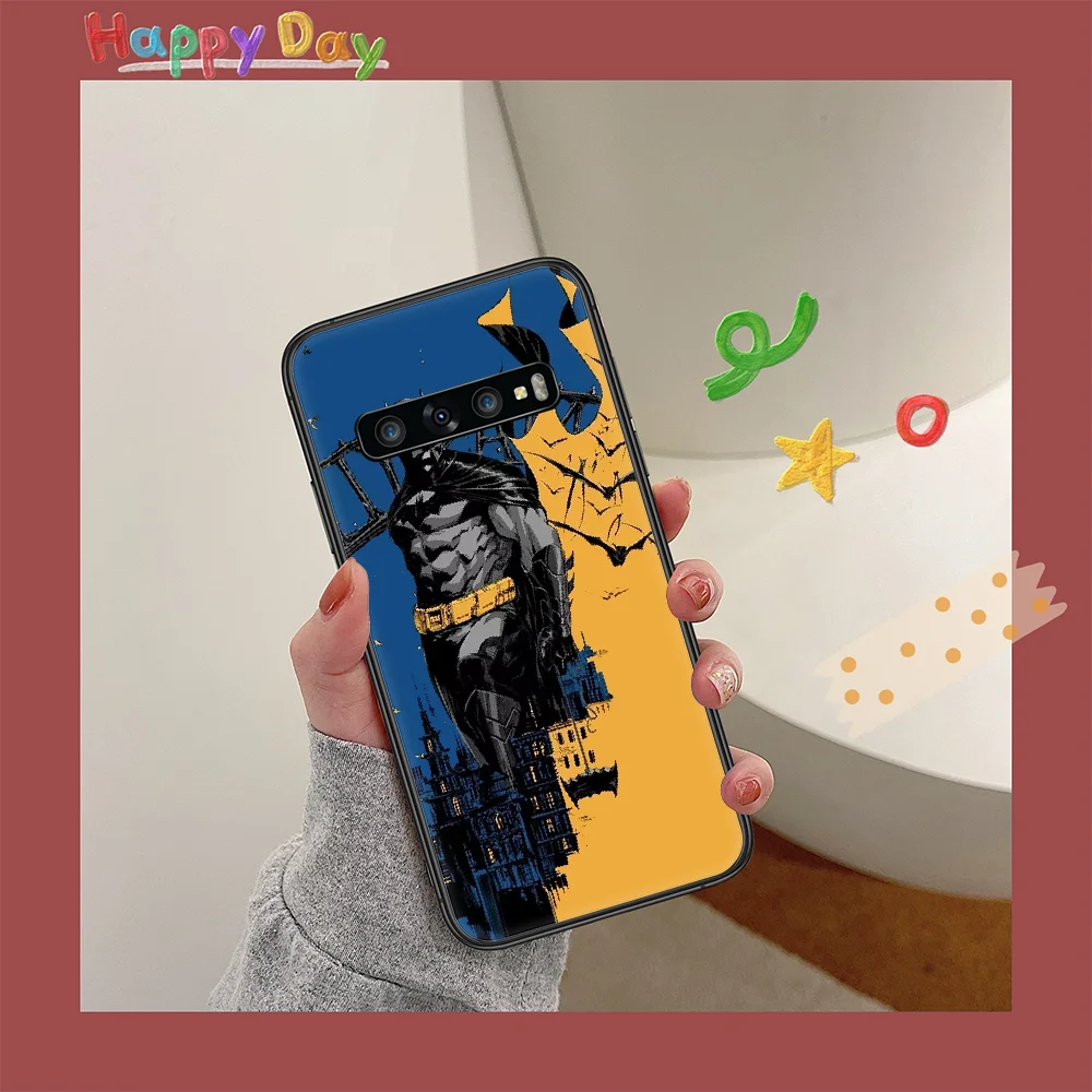 

Batmans super hero Phone Case for Samsung Galaxy Note S 6 7 8 9 10 E 20 Ultra Edge Plus black Waterproof Soft Bumper Pretty
