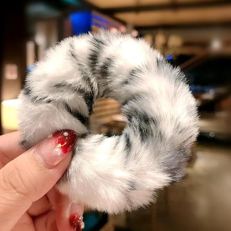 2020 мягкие эластичные резинки для волос из кроличьего меха милые женские девочек