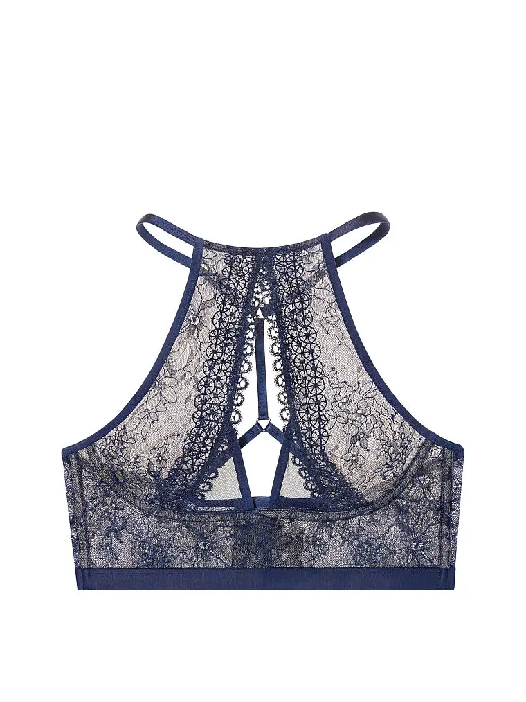 

ew Embroidered Flower Sheer Mesh Lingerie Set Women's Lace Breathable Gathered Underwire Big bow Bra and Panties