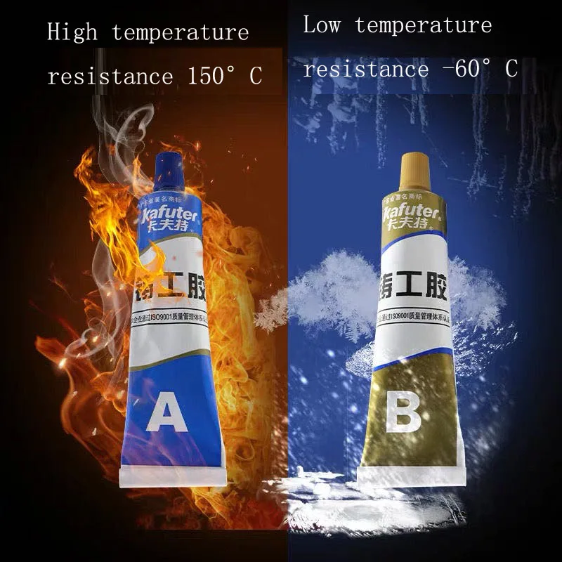 100 г Kafuter A + B Metal клейкий для ремонта супер клеевой стальной автоматический