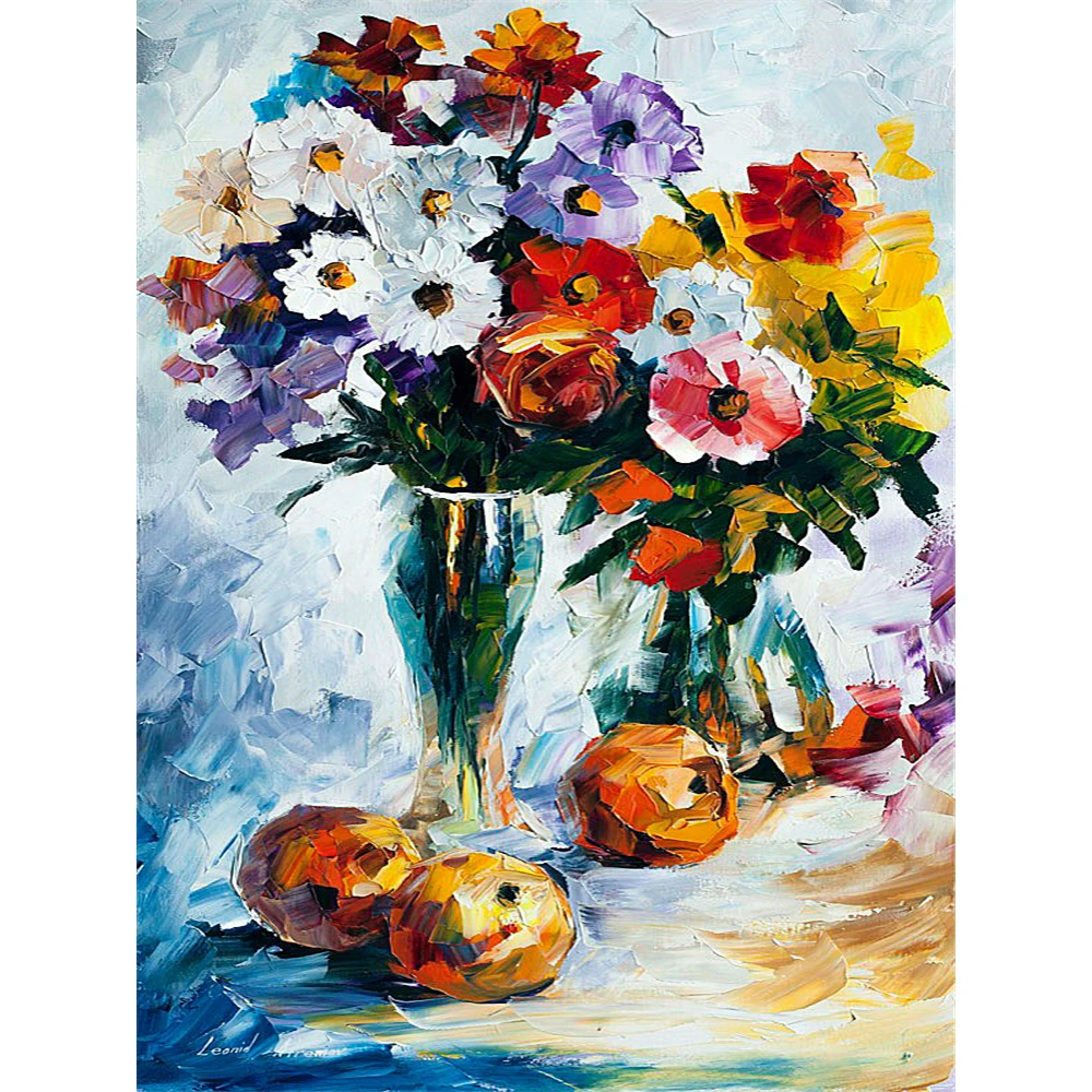 

Apples And Flowers DIY 3D Full Diamond Painting Diamond Mosaic Diamond Embroidery Complete Kit Decor Christmas Gift Picture