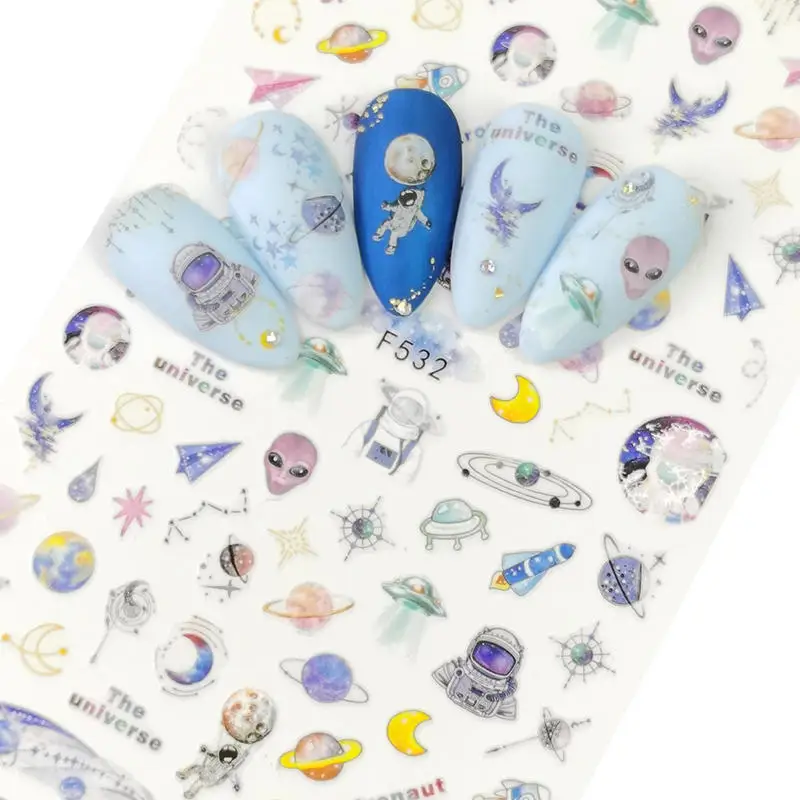 

1 Sheet Beautiful Sakura Cherry Blossoms Flower Butterfly Designs Adhesive Nail Art Stickers Decorations DIY Tips