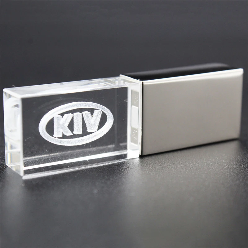 USB 2.0 O K IA металлический и стеклянный Автомобильный ключ модель флеш накопитель 4
