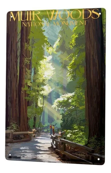 

Tin Sign Globetrotter Muir Woods