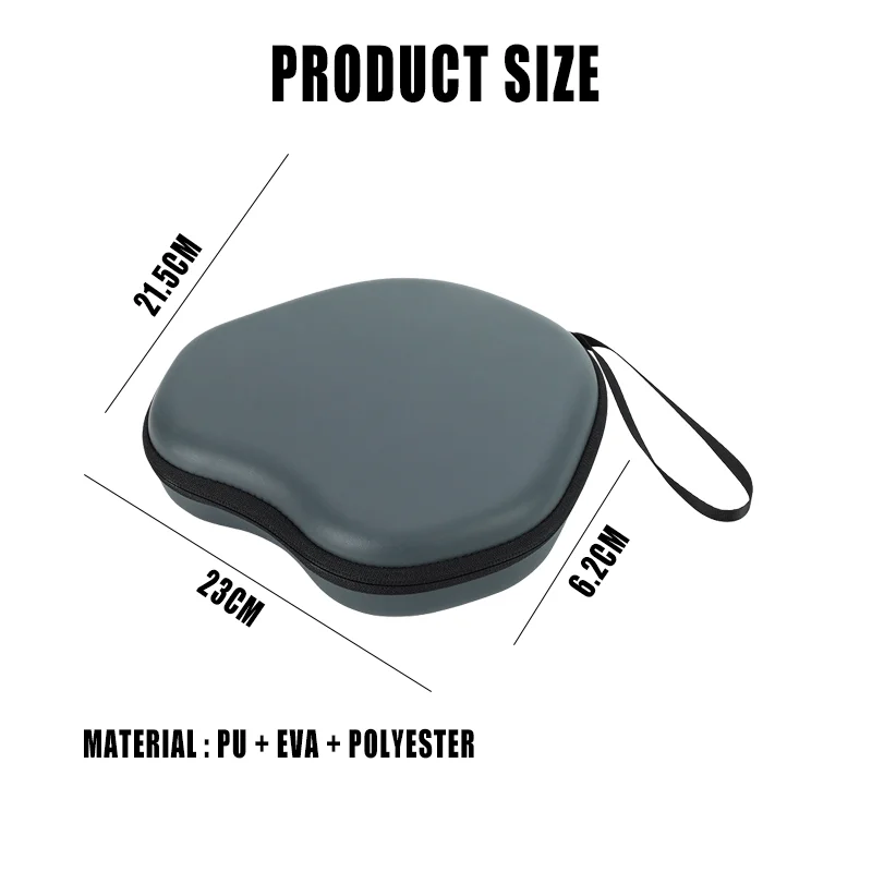 

SeenDa PU Storage Bag for Airpods Max Headphone Dustproof Shockproof Anti-fall Travel Carrying Case Zipper Box Headset Cover