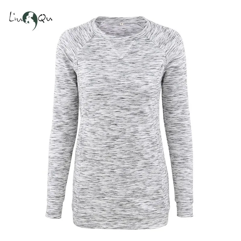 Женские Костюмы для ухода за ребенком блузки с длинным рукавом на высоком