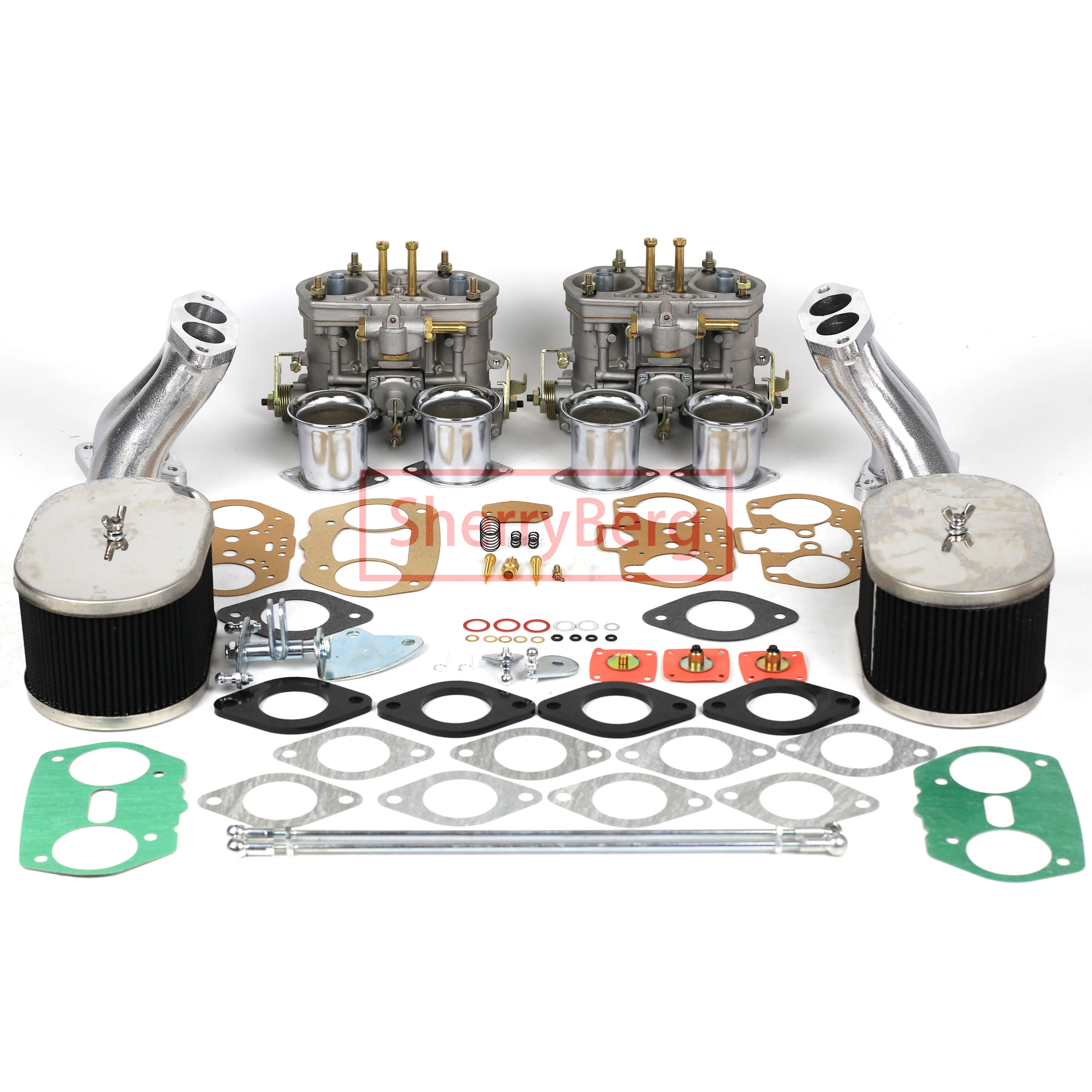 

SherryBerg Carburettor Carb conversion kit for VW TYPE 4 FAJS HPMX WEBER IDF DUAL 44mm Carby KIT T4 linkage T8 GOOD QUALITY 44