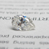old mine cut white color 107mm 1 9 ct moissanite water drop shape loose moissanite