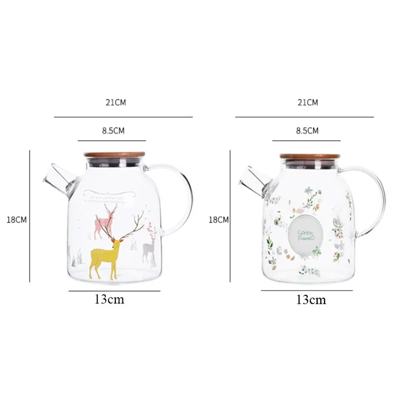 Европейский Креативный прозрачный термостойкий стеклянный чайник с фильтром