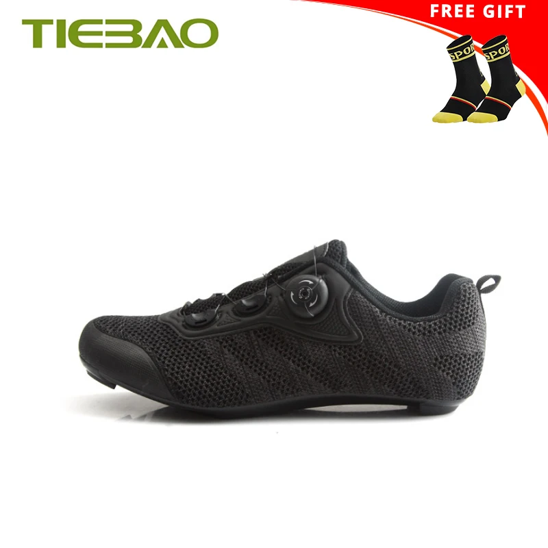 Велосипедная дорожная обувь Tiebao мужские велосипедные туфли самоблокирующиеся