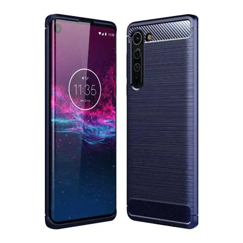 Армированный чехол для Motorola Edge Plus закаленное стекло мягкая гелевая защита кожи