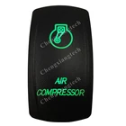 12V 24V автомобиль Лодка 5 Pin Кнопка ВКЛOFF SPST переключатель кулисный переключатель-воздушный компрессор-зеленый светодиод Водонепроницаемый IP66 для Лиги генератора сигналов произвольной формы 4X4 Нарвская