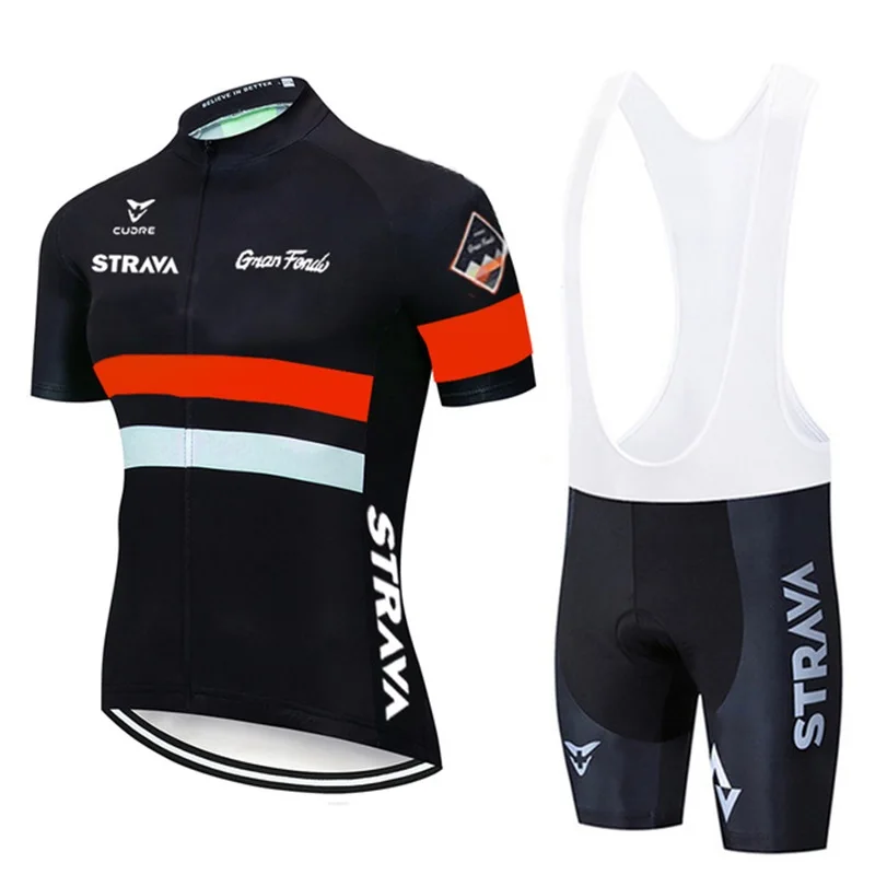 Комплект одежды для велоспорта STRAVA Pro летняя дышащая мужская рубашка с коротким