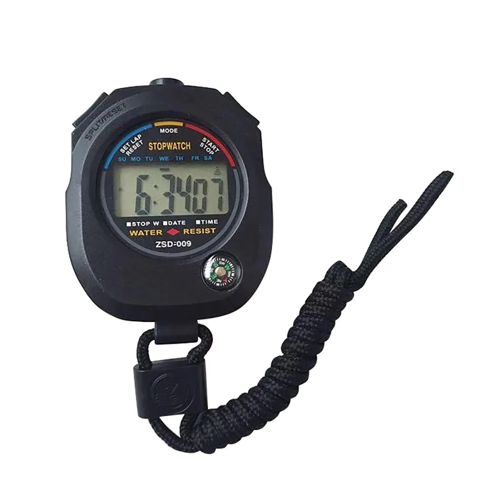 Professional Stopwatch Timers Handheld Running Timer compasses Stop Watch with String forcoaches and referees | Спорт и развлечения