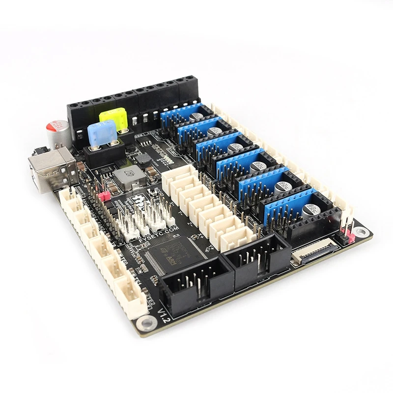 

S6 V1.2 ARM32-Bit Main Control Board, Support 6 Drivers, Color Contact Sn 3D Printer Accessories