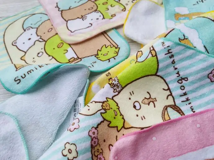 5 шт./компл. мультяшный аниме Sumikko Gurashi стильные банные полотенца хлопковый