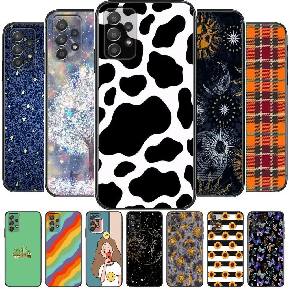 

Top popular Phone Case Hull For Samsung Galaxy A70 A50 A51 A71 A52 A40 A30 A31 A90 A20E 5G a20s Black Shell Art Cell Cove