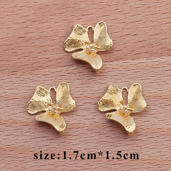 M33610 GUFEATHER M336, ювелирные аксессуары, 18k позолоченный, diy кулон, форма цветка, ручная работа, diy серьги, изготовление ювелирных изделий, 10 шт./партия - Цвет: M33610