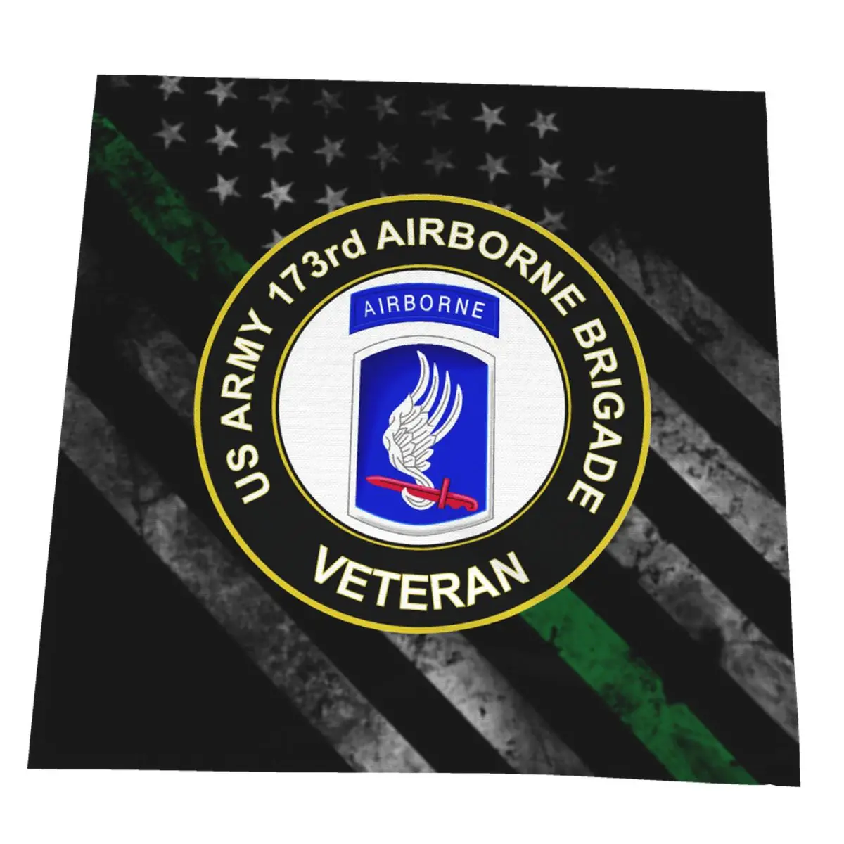

US Army 173rd Airborne Brigade Veteran Napkin For Party Wedding Table Cloth Linen Cotton Available Restaurant Dinner 50x50cm