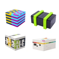 intelligence decryption box color magic building blocks kit cube puzzle candy case vending model bricks toys children gifts