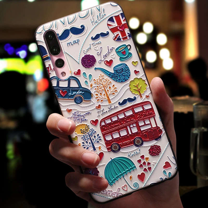 bashi 3D рельеф космический силиконовый чехол для спортивной камеры Xiao mi Red mi Примечание 7 5 6 iPad Pro Plus S2 4A 4X 5A 6A мягкий для mi A3 9 Honor 8 Lite CC9 CC9e A1 A2 чехол - Цвет: bashi