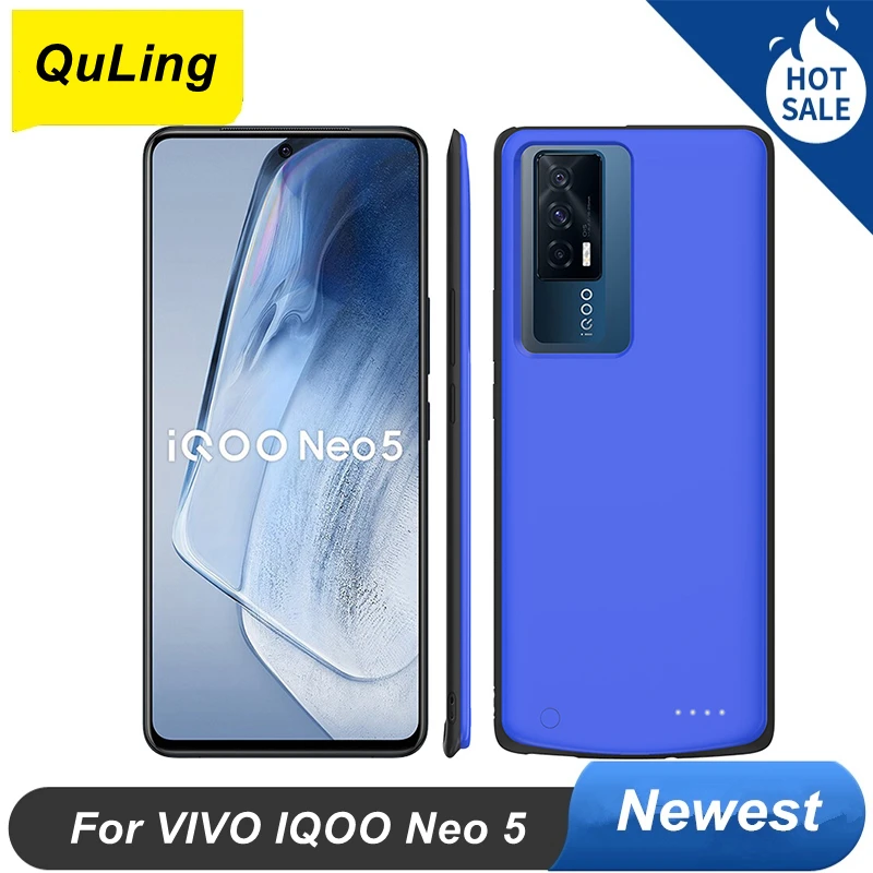 

QuLing For VIVO IQOO Neo 5 Battery Case IQOO Neo 5 6800Mah Smart Bank Power Case For VIVO IQOO Neo 5 Battery Charger Case