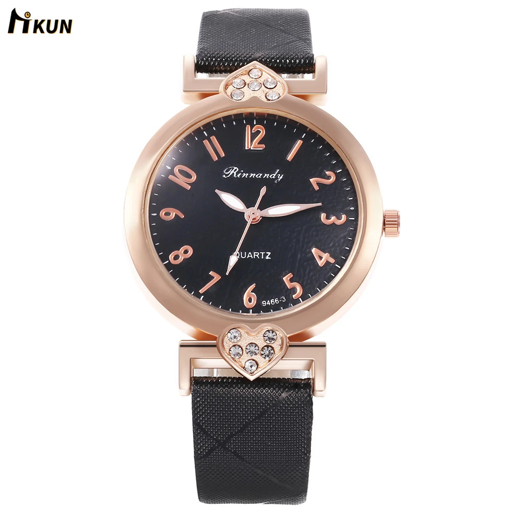 2019 New Fashion White Leather Quartz Rhinestone Watches Women Top Brand Luxury Dress Clock Ladies Casual Wristwatch Reloj Mujer | Наручные